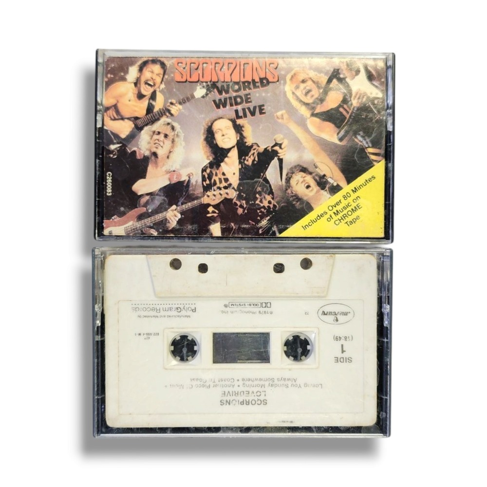 Scorpions Lot Of 2‎ Cassettes World Wide Live And Lovedrive